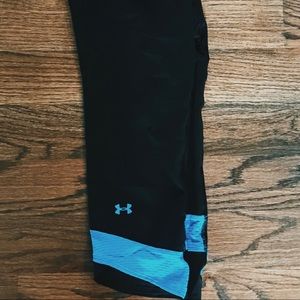 black and blue used under armor leggings